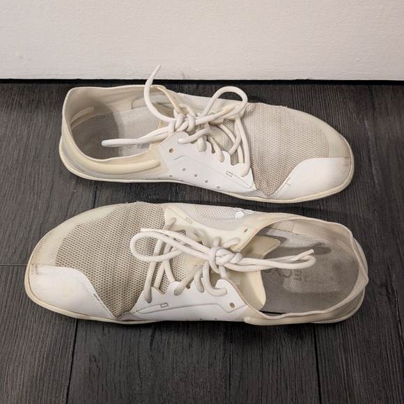 Women's White Athletic Shoes - Picture 2 of 3